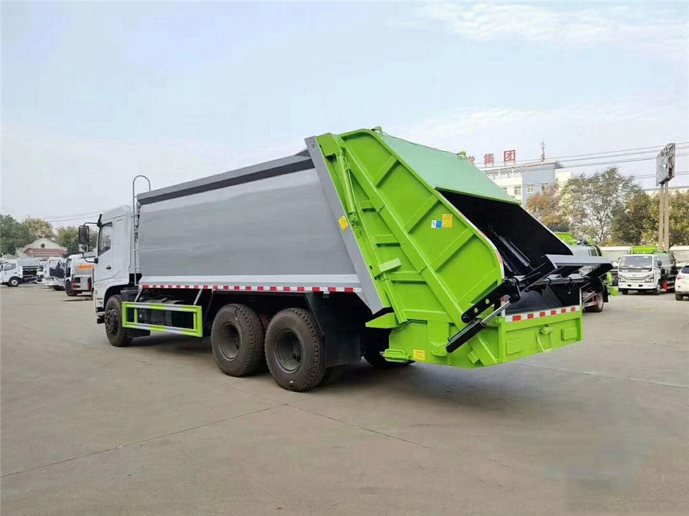 國六18立方東風專底后雙橋 壓縮垃圾車 國六18立方東風專底后雙橋 壓縮垃圾車