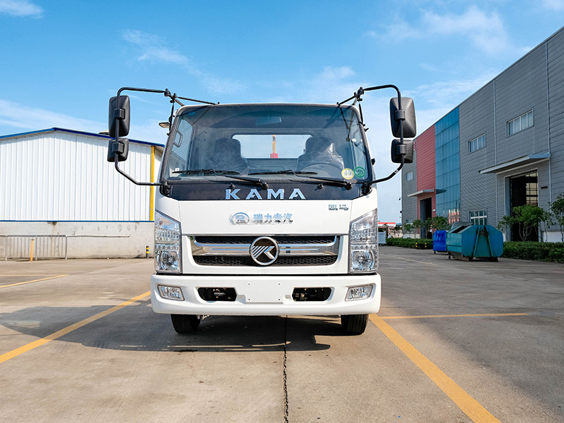 藍牌凱馬建筑勾臂垃圾車 藍牌凱馬建筑勾臂垃圾車