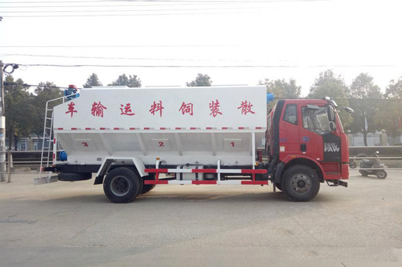 解放J6散裝飼料運輸車 解放J6散裝飼料運輸車