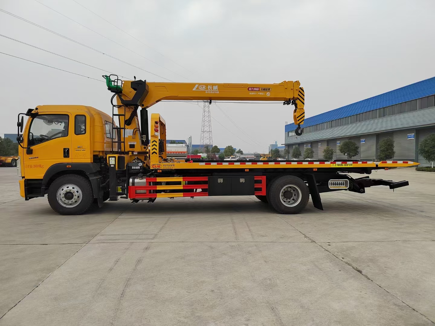 重汽豪沃G5X帶吊清障車國六 重汽豪沃G5X帶吊清障車國六