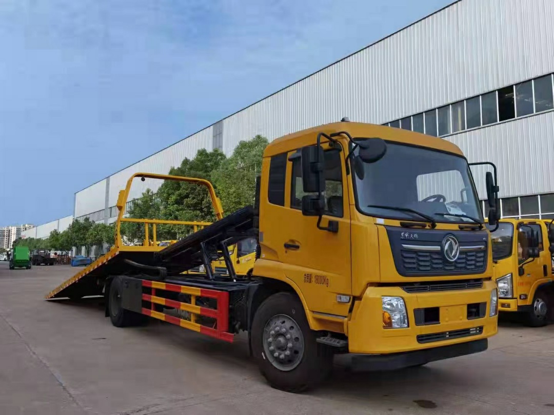 東風天錦一拖二黃牌清障車 東風天錦一拖二黃牌清障車