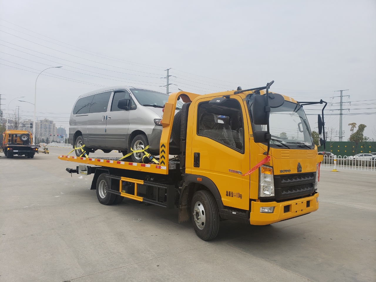 重汽豪沃一拖二清障車 重汽豪沃一拖二清障車
